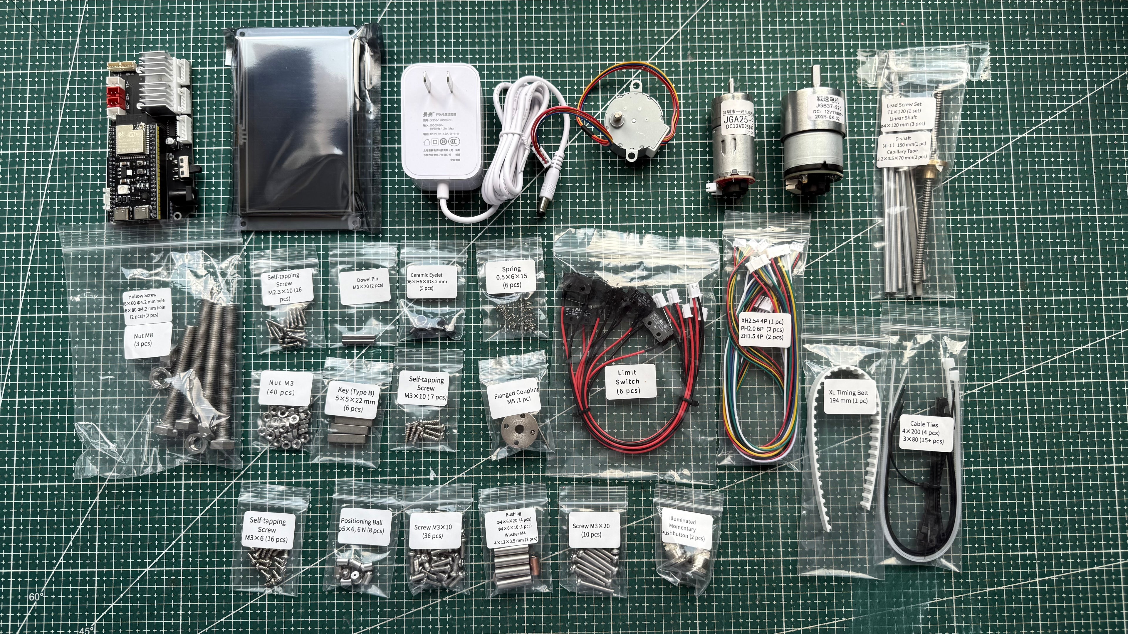 Winding Machine V2 Hardware Kit – Requires 3D Printed Parts